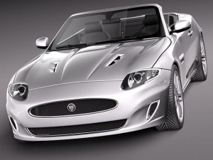 Jaguar XKR 2012 Convertible 3D 模型