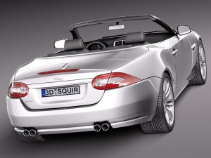 Jaguar XKR 2012 Convertible 3D 模型