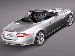 Jaguar XKR 2012 Convertible 3D 模型