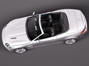 Jaguar XKR 2012 Convertible 3D 模型