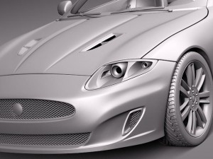 Jaguar XKR 2012 Convertible 3D 模型