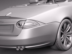 Jaguar XKR 2012 Convertible 3D 模型