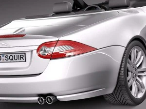 Jaguar XKR 2012 Convertible 3D Model