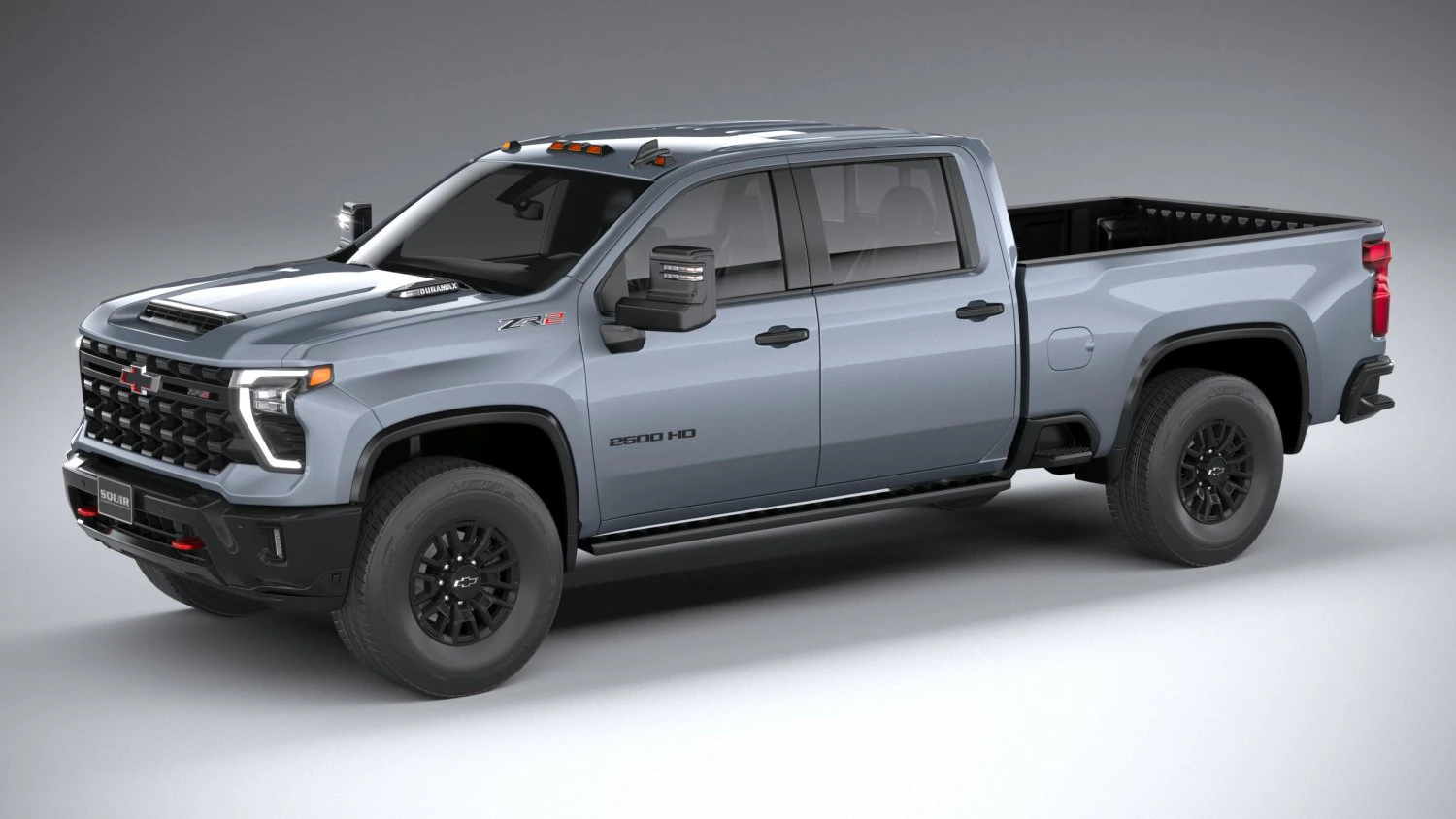 Chevrolet Silverado HD ZR2 2024 3D Model .c4d .max .obj .3ds .fbx .stl .blend 