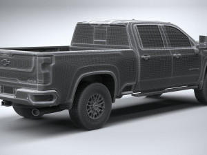 Chevrolet Silverado HD ZR2 2024 3D Модель