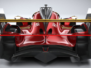 Ferrari 499P Racecar 2023 LowPoly 3D 模型