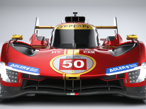 Ferrari 499P Racecar 2023 LowPoly 3D 模型