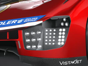 フェラーリ 499P レースカー 2023 ローポリ 3Dモデル