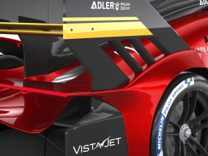 フェラーリ 499P レースカー 2023 ローポリ 3Dモデル