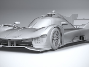 Ferrari 499P Racecar 2023 LowPoly 3D 模型