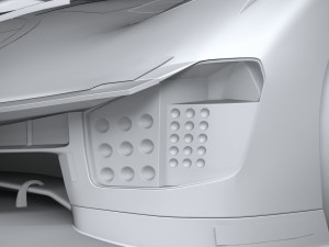 Ferrari 499P Racecar 2023 LowPoly 3D 模型