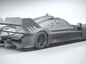 フェラーリ 499P レースカー 2023 ローポリ 3Dモデル