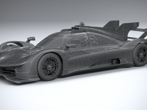 Ferrari 499P Racecar 2023 LowPoly 3D 模型