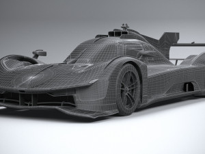 Ferrari 499P Racecar 2023 LowPoly 3D 模型
