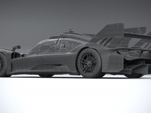 Ferrari 499P Racecar 2023 LowPoly 3D 模型