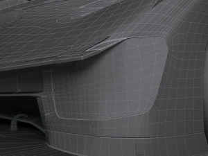 フェラーリ 499P レースカー 2023 ローポリ 3Dモデル