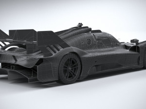 Ferrari 499P Racecar 2023 LowPoly 3D 模型