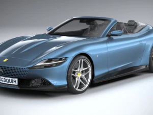 Ferrari Roma Spider 2024 3D Model