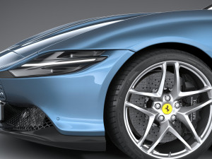 Ferrari Roma Spider 2024 3D Model