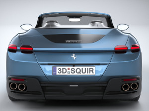Ferrari Roma Spider 2024 3D Model