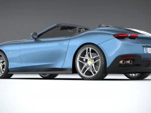 Ferrari Roma Spider 2024 3D Model