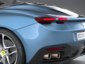 Ferrari Roma Spider 2024 3D Model