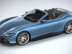 Ferrari Roma Spider 2024 3D Model