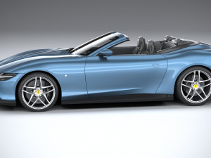 Ferrari Roma Spider 2024 3D Model