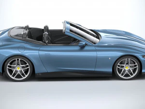 Ferrari Roma Spider 2024 3D Model
