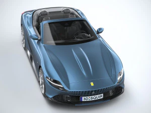 Ferrari Roma Spider 2024 3D Model