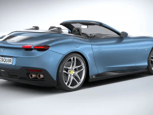 Ferrari Roma Spider 2024 3D Model
