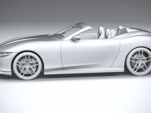 Ferrari Roma Spider 2024 3D Model