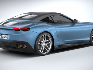 Ferrari Roma Spider 2024 3D Model