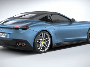 Ferrari Roma Spider 2024 3D Model