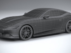 Ferrari Roma Spider 2024 3D Model