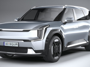 Kia EV9 2024 3D Модель