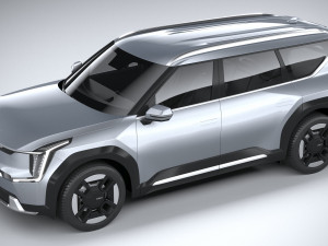 Kia EV9 2024 3D Модель
