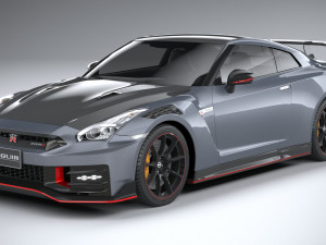 Nissan GT-R Nismo 2024 LowPoly 3D Модель