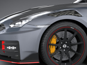 Nissan GT-R Nismo 2024 LowPoly 3D Модель