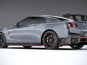 Nissan GT-R Nismo 2024 LowPoly 3D Модель