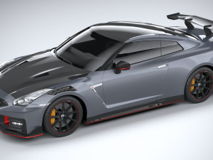 Nissan GT-R Nismo 2024 LowPoly 3D Модель