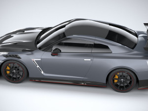 Nissan GT-R Nismo 2024 LowPoly 3D Модель