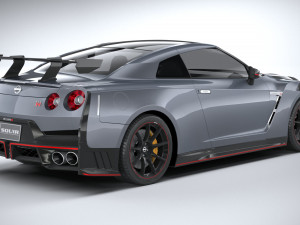 Nissan GT-R Nismo 2024 LowPoly 3D Модель