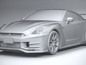 Nissan GT-R Nismo 2024 LowPoly 3D Модель