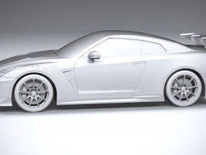 Nissan GT-R Nismo 2024 LowPoly 3D Model