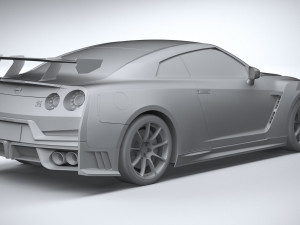 Nissan GT-R Nismo 2024 LowPoly 3D Модель