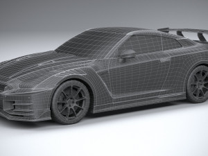 Nissan GT-R Nismo 2024 LowPoly 3D Модель