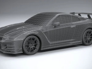 Nissan GT-R Nismo 2024 LowPoly 3D Model