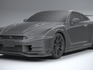 Nissan GT-R Nismo 2024 LowPoly 3D Модель