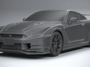 Nissan GT-R Nismo 2024 LowPoly 3D Model